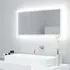 Palatka High Gloss Bathroom Mirror with LED Lights - White