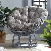 Palhoca Rattan Accent Chair - Grey, Rattan