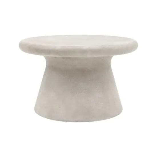 Palikir Round Coffee Table - Concrete Effect