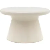 Palikir Round Coffee Table - Cream, High Gloss