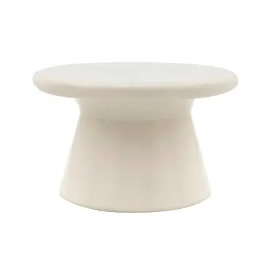 Palikir Round Coffee Table - Cream, High Gloss image