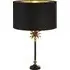 Palm Table Lamp - Black, Velvet