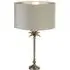 Palm Table Lamp - Grey, Velvet