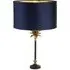 Palm Table Lamp - Navy, Velvet