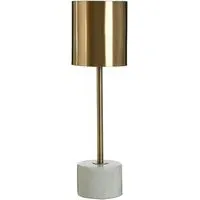 Palma Table Lamp - Gold, Marble