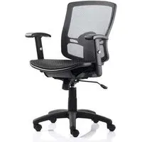 Palma Task Office Chair with Arms - Black, Mesh
