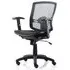 Palma Task Office Chair with Arms - Black, Mesh