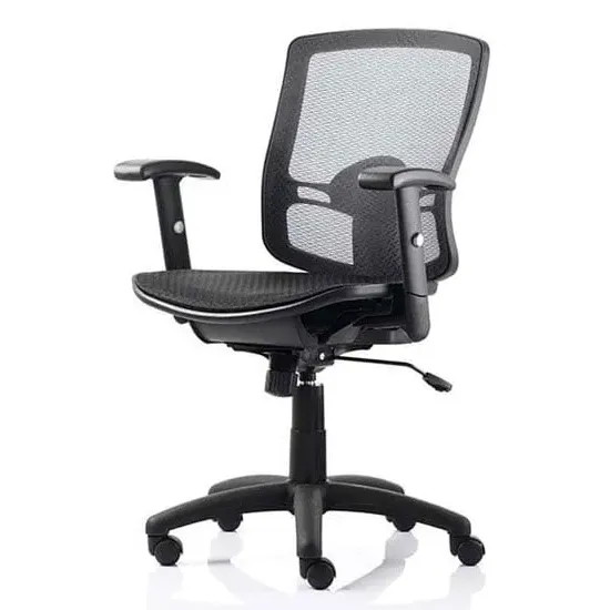 Palma Task Office Chair with Arms - Black, Mesh image