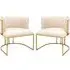 Palmer Dining Chairs - Beige, Faux Leather