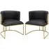 Palmer Dining Chairs - Black, Faux Leather