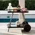 Palmer Drinks Serving Trolley - Charcoal, Glass