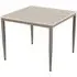Palmerton Square End Table - Matt Latte, Ceramic
