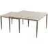 Palmerton Square Nesting Coffee Tables - Matt Latte, Ceramic