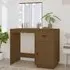Panas Pinewood Dressing Table with LED Lights - Brown