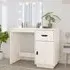 Panas Pinewood Dressing Table with LED Lights - White