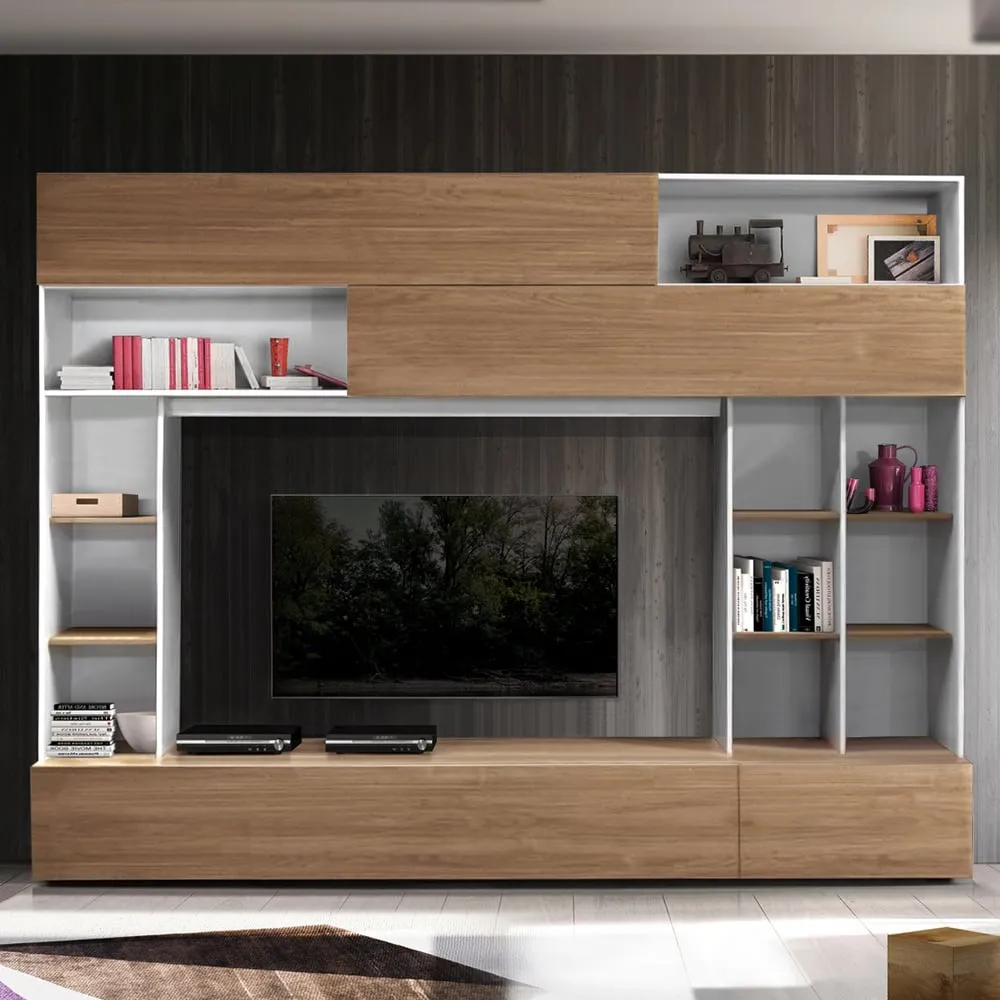 Pandora Entertainment Unit - White, Walnut