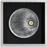 Pandorra Picture Glass Wall Art - Silver, Wood