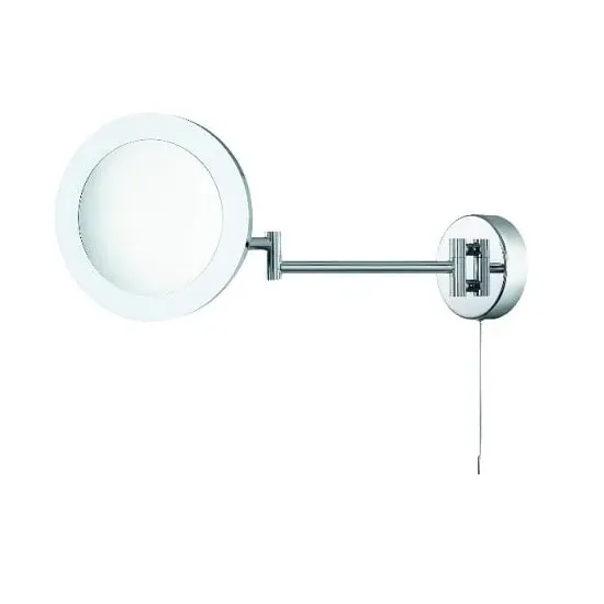 Panton Adjustable Bathroom Mirror with LED - Chrome image