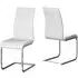 Paoli Cantilever Dining Chairs Pair - White, Faux Leather