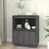 Paolo Pinewood Sideboard with 2 Doors - Grey, Pine