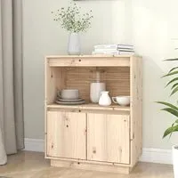 Paolo Pinewood Sideboard with 2 Doors - Natural, Pine