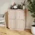 Paolo Pinewood Sideboard with 4 Doors - Natural, Pine