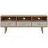 Papeka TV Stand with 3 Drawers - Natural, Whitewash