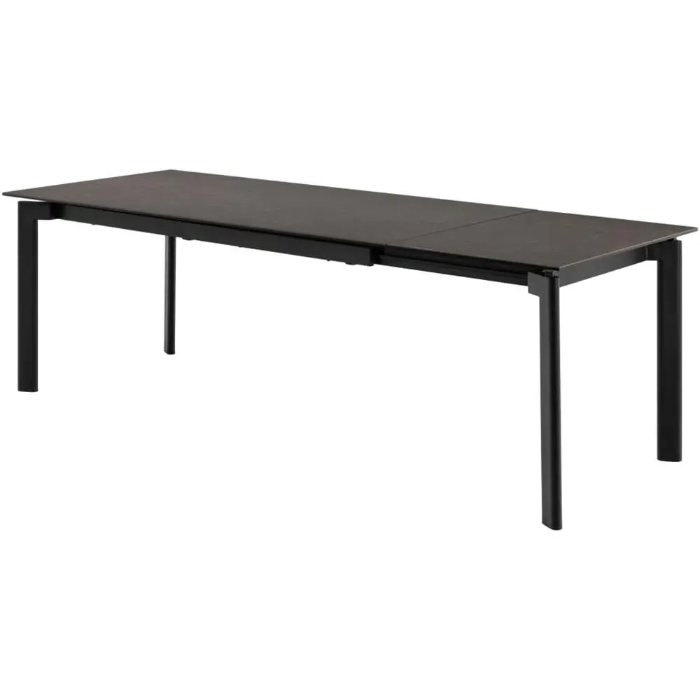 Papillion Extendable Dining Table - Black, Ceramic product