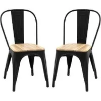 Paralia Outdoor Dining Chairs in Pair - Natural, Acacia alternate view