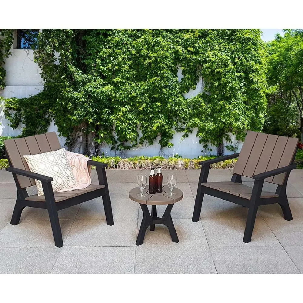 Paramus Garden Lounge Set - Black, Grey image