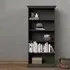 Parayo 4-Shelf Bookcase - Grey, Wood