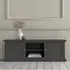Parayo TV Stand with 2 Sliding Doors - Grey, Wood