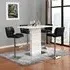 Parini Bar Table Set with 4 Candid Stools - White Gloss