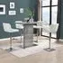 Parini Bar Table Set with 4 Candid White Stools - Concrete Effect