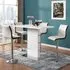 Parini Bar Table Set with 4 Ritz Stools - White Gloss