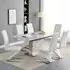 Parini Extendable Dining Set with 6 Demi Chairs - White