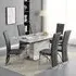 Parini Extendable Dining Set with 6 Ravenna Chairs - Grey