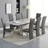 Parini Extendable Dining Set with 8 Ravenna Chairs - Grey
