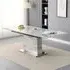 Parini Large Extendable Dining Table - Magnesia Marble Effect