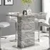 Parini Rectangular Bar Table - Marble Effect