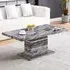 Parini Rectangular Coffee Table - Marble Effect, High Gloss