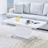 Parini Rectangular Coffee Table - White, High Gloss