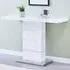 Parini Rectangular Console Table - White, High Gloss