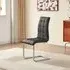 Paris Dining Chair - Black, Faux Leather