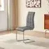 Paris Dining Chair - Grey, Faux Leather