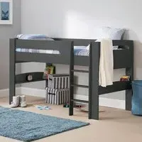 Paris Midsleeper Bunk Bed - Anthracite, MDF