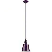 Parista Bell Shade Pendant Light - Purple, Metal
