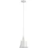 Parista Bell Shade Pendant Light - White, Metal
