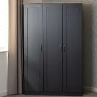 Parnu 3-Door Wardrobe - Grey, Oak