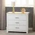 Parnu 3-Drawer Chest of Drawers - White, Oak